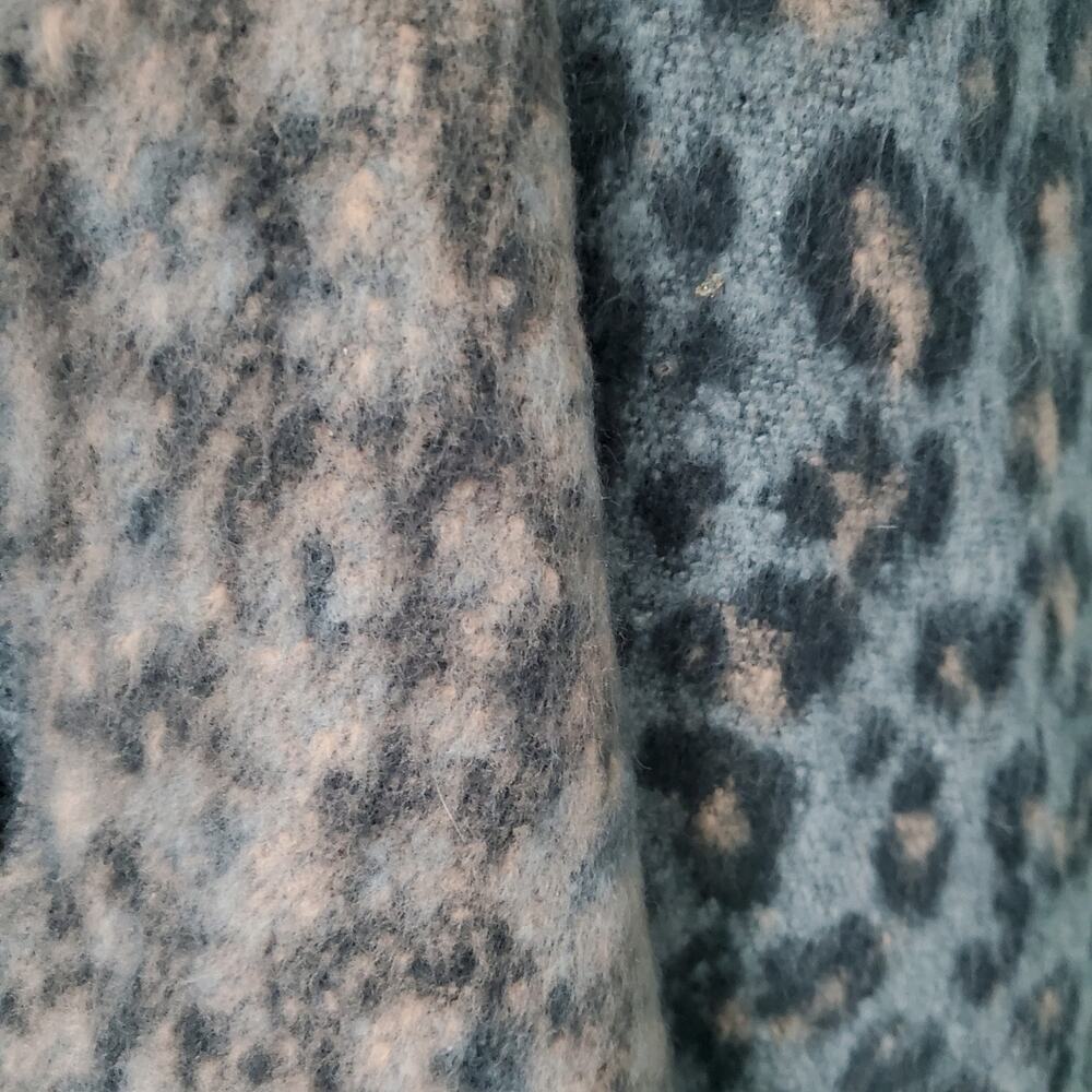 American Eagle Leopard Print Double Side Shawl Sc… - image 3